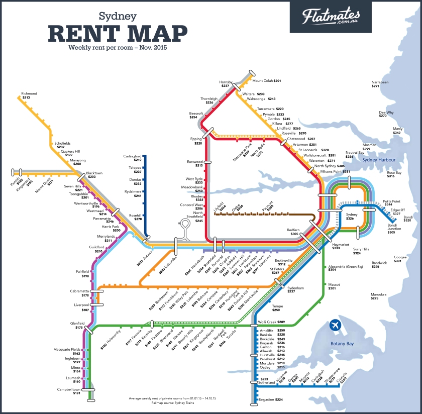 Sydney Rent Map